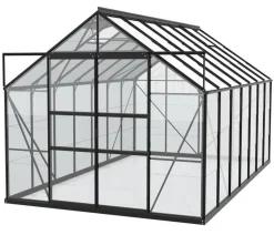 Vitavia Gewächshaus Neptun Plus 11500 ESG, inkl. Stahlfundamentrahmen, ca. B254/H238/T441 cm