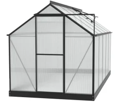 Vitavia Gewächshaus Pluto 7500 HKP, inkl. Stahlfundamentrahmen, ca. B198/H208/T377 cm