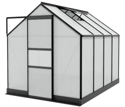 Vitavia Gewächshaus Pontos 5000 HKP 4 mm, inkl. Stahlfundamentrahmen, ca. B195/H207/T261 cm