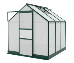 Vitavia Gewächshaus Pontos 3800 HKP 4 mm, inkl. Stahlfundamentrahmen, ca. B195/H199/T207 cm