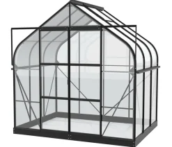 Vitavia Gewächshaus Saturn 5000 ESG, inkl. Stahlfundamentrahmen, ca. B264/H255/T195 cm