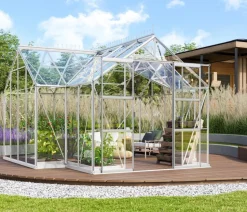 Vitavia Orangerie Minerva ESG, inkl. Stahlfundamentrahmen, ca. B383/H254/T383 cm