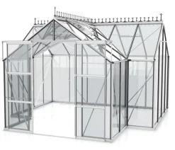 Vitavia Orangerie Minerva ESG, inkl. Stahlfundamentrahmen, ca. B383/H254/T383 cm