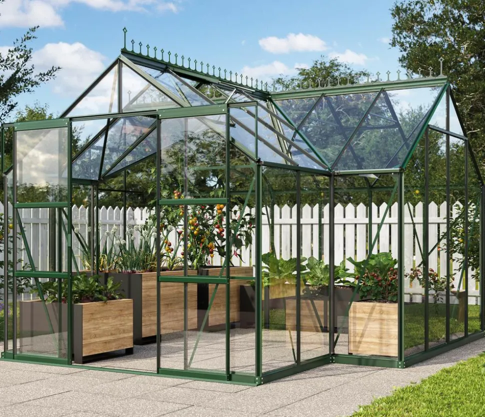 Vitavia Orangerie Minerva ESG, inkl. Stahlfundamentrahmen, ca. B383/H254/T383 cm