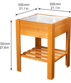 Wagner Holz-Hochbeet GreenBOX light, ca. B53,5/H70/T53,5 cm
