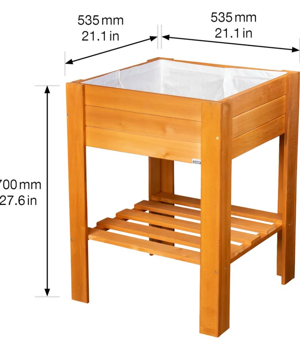 Wagner Holz-Hochbeet GreenBOX light, ca. B53,5/H70/T53,5 cm