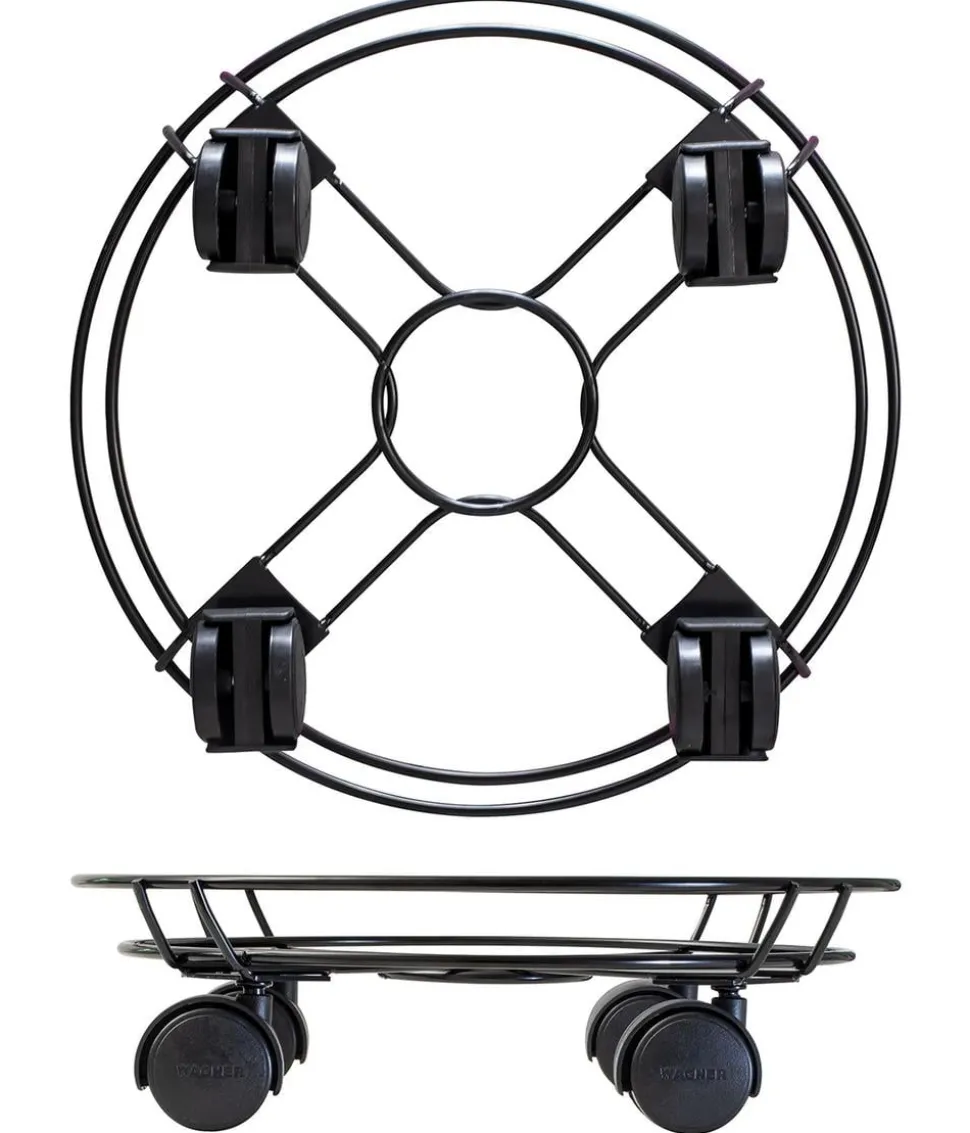 Wagner Pflanzenroller Draht, Ø 30 cm, schwarz