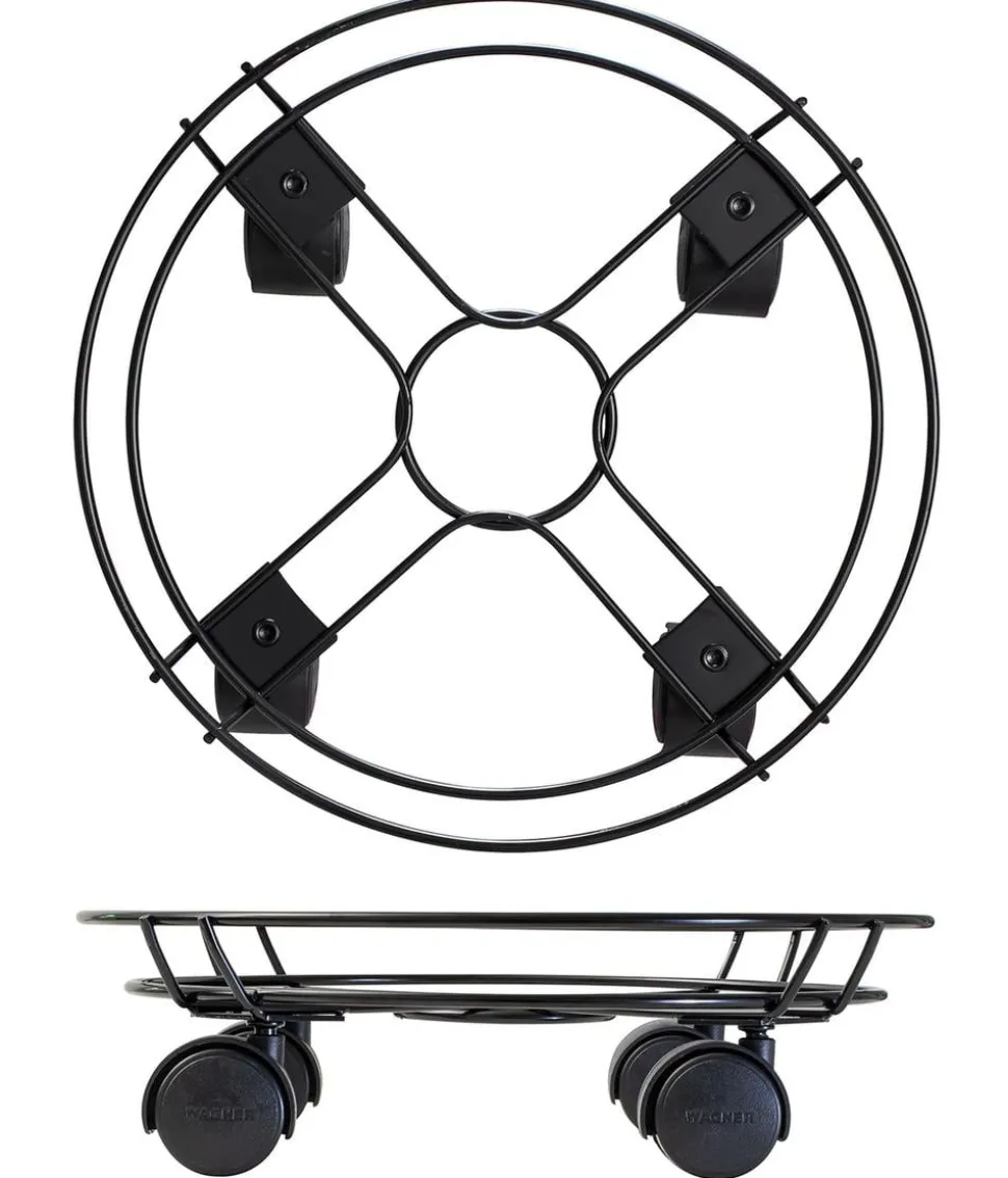 Wagner Pflanzenroller Draht, Ø 30 cm, schwarz