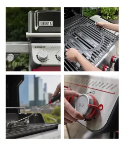 Weber Gasgrill Spirit E-335 GBS, ca. B123/H117/T67,5 cm