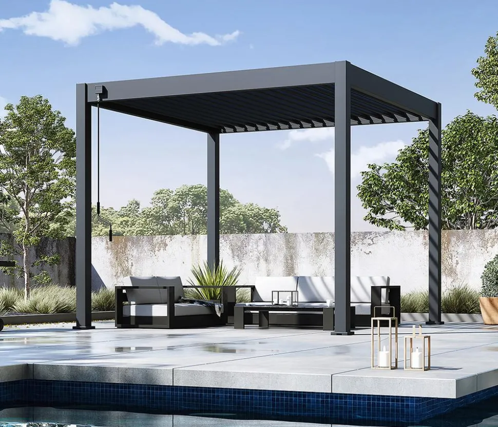 Weide Classic Pergola Alu-Stahl, ca. B300/H255/T300 cm