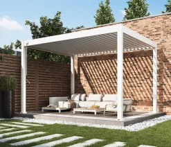 Weide Classic Pergola 3x4 Alu-Stahl, ca. B400/H255/T300 cm