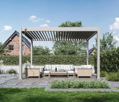 Weide Classic Pergola 3x4 Alu-Stahl, ca. B400/H255/T300 cm