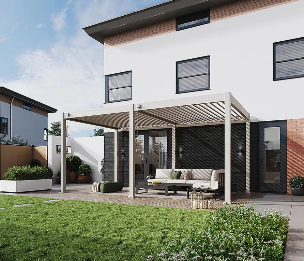 Weide Classic Pergola 3x5,3 Alu-Stahl, ca. B530/H255/T300 cm