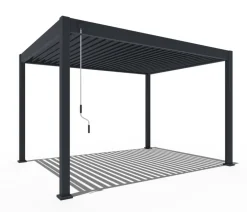 Weide Deluxe Pergola Voll-Alu, ca. B400/H255/T300 cm