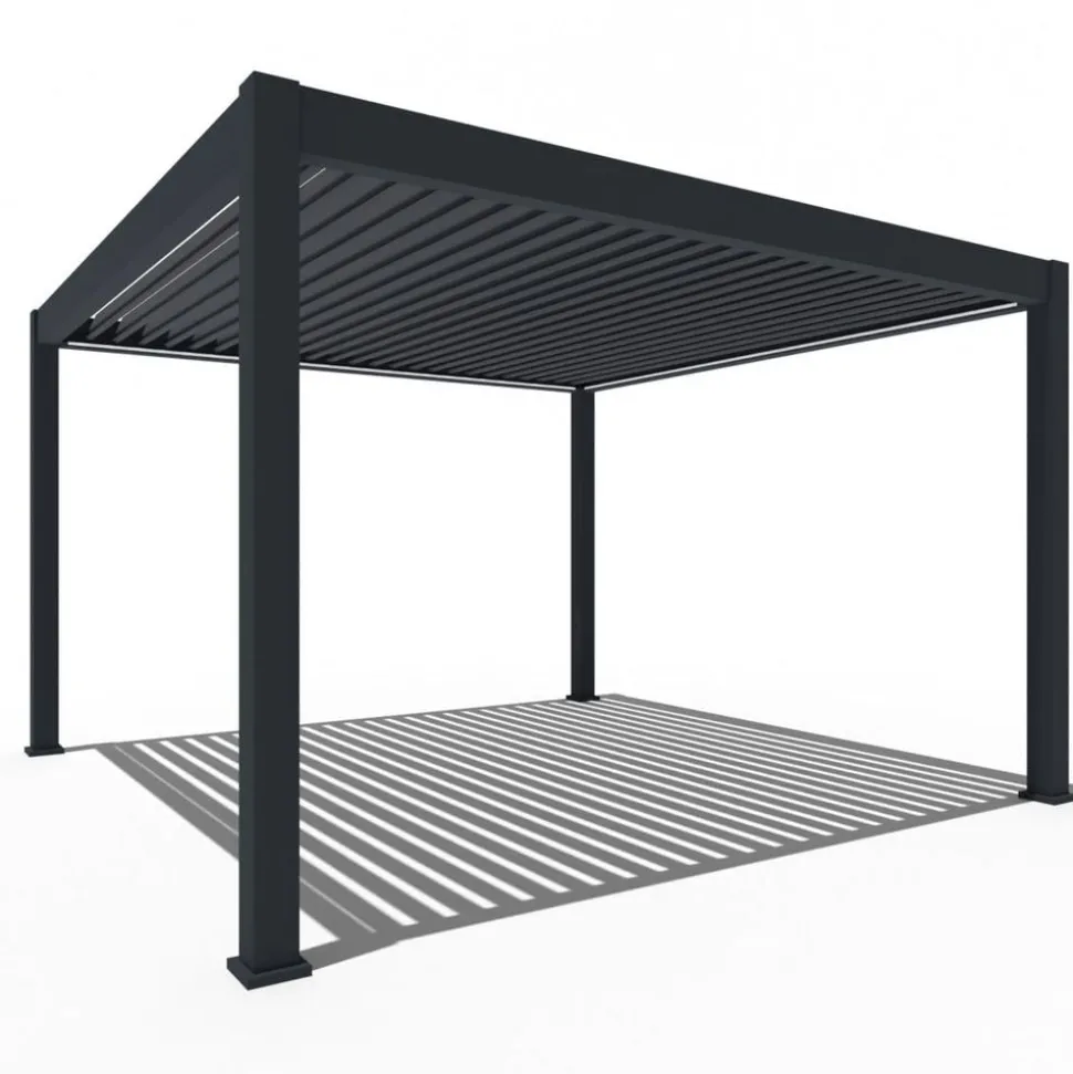 Weide Pergola LED E-Deluxe Plus 4x4, ca. B400/H255/T400 cm
