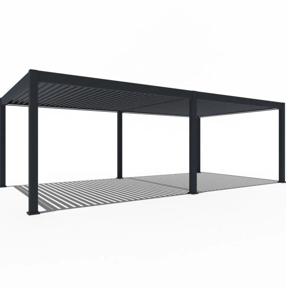 Weide Pergola LED E-Deluxe Plus 8x4, ca. B800/H255/T400 cm