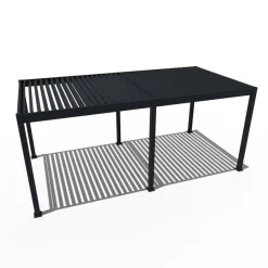 Weide Pergola LED E-Deluxe 3x6, ca. B600/H255/T300 cm