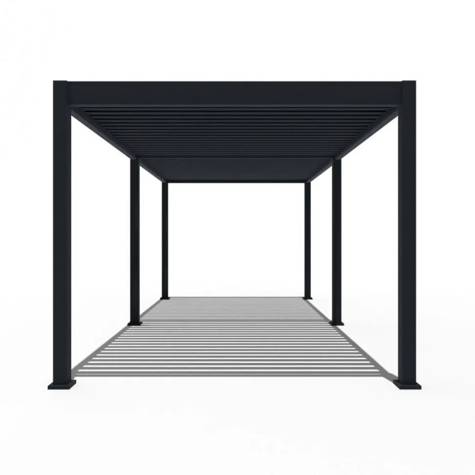 Weide Pergola LED E-Deluxe 3x6, ca. B600/H255/T300 cm