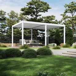 Weide Pergola LED E-Deluxe 3,6x7,2, ca. B720/H255/T360 cm