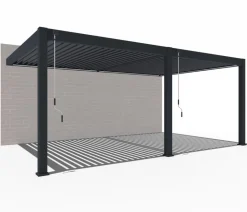 Weide Wand-Pergola Deluxe Plus 4x6, ca. B600/H255/T400 cm