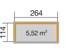 Weka Brennholzlager 663 B
