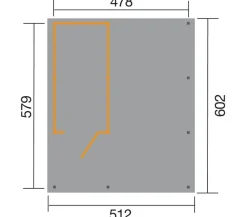 Weka Carport 607 Gr.1
