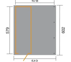 Weka Carport 607 Gr.1