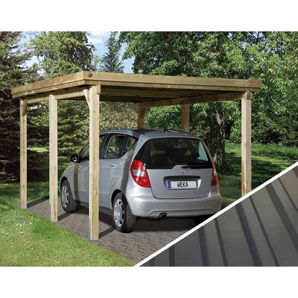 Weka Carport 617, mit Stahldach