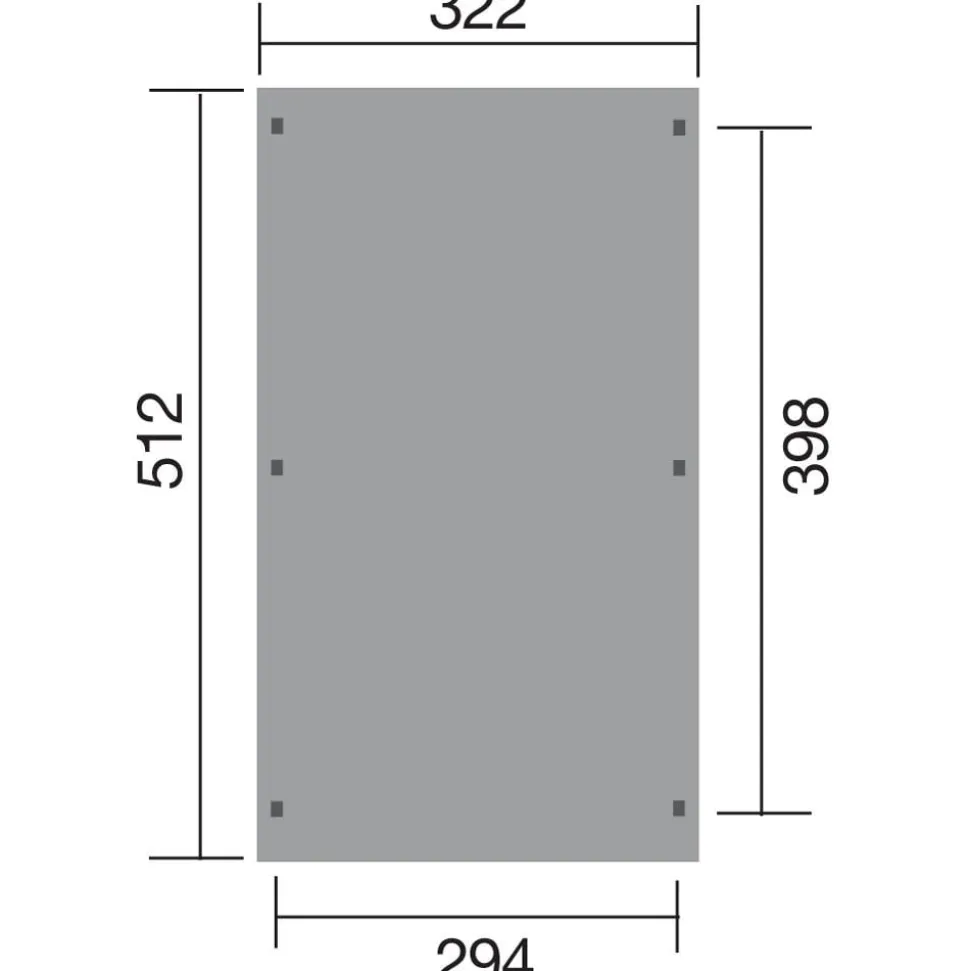 Weka Carport 617, mit Stahldach