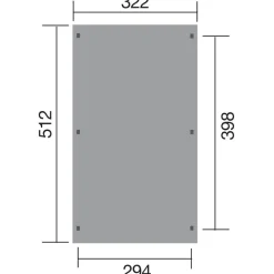 Weka Carport 617, ohne Dacheindeckung