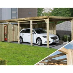 Weka Carport 617, ohne Dacheindeckung