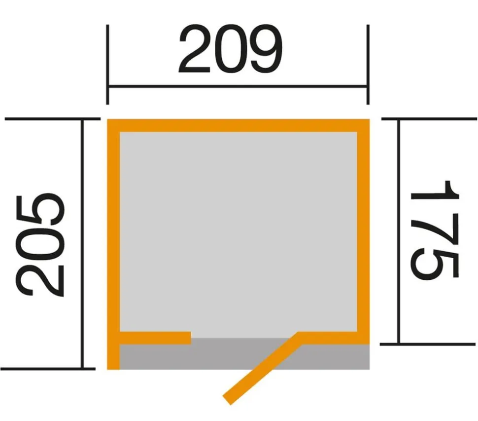 Weka Designhaus 262, ca. B214/H218/T215 cm