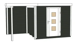 Weka Designhaus wekaLine 413 A Gr.2, ca. B460/H244/T310 cm