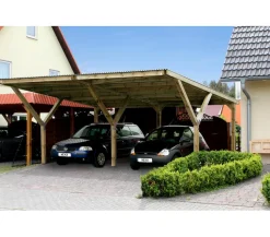 Weka Doppelcarport mit Kunststoffdach, ca. B592/H250/T606 cm