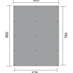 Weka Doppelcarport 618, ohne Dacheindeckung