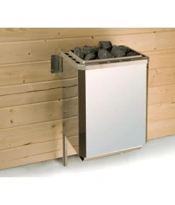 Weka Ecksauna Kiruna mit Glastür, inkl. Ofen