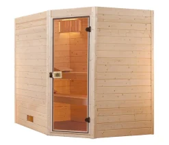 Weka Ecksauna Valida mit Glastür