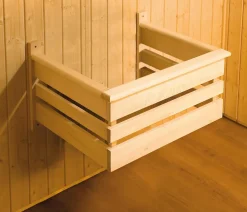 Weka Ecksauna Varberg mit Glastür