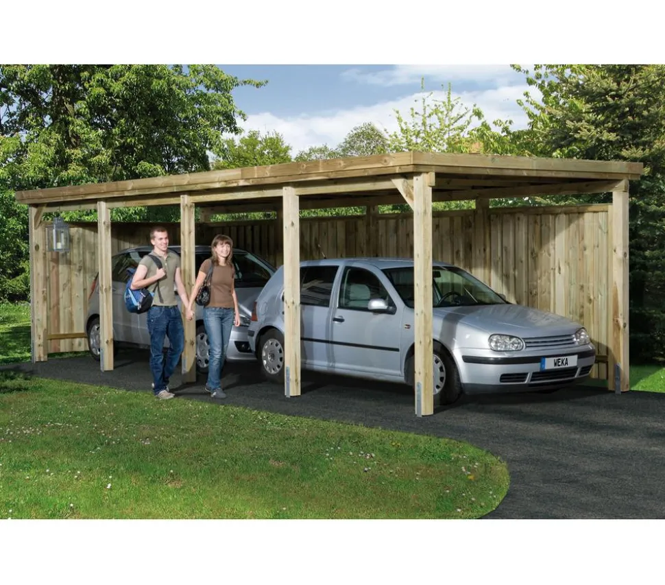 Weka Einzelcarport 617 Gr. 3, ca. B322/H233/T802 cm
