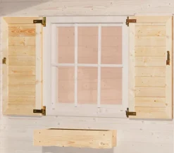 Weka Fensterladen und Blumenkasten
