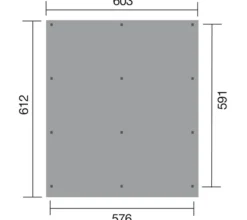 Weka Flachdach-Doppelcarport 618
