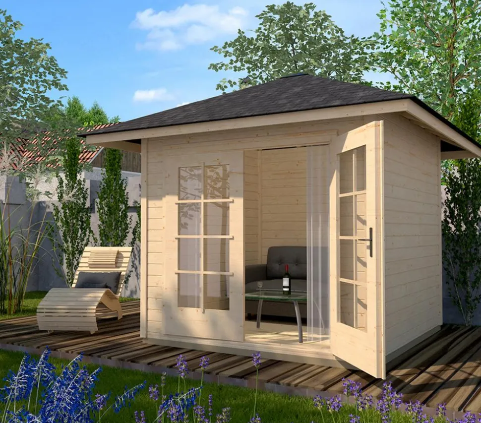 Weka Gartenhaus 177 4-Eck Gr. 1, ca. B318/H280/T318 cm