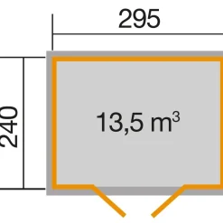 Weka Gartenhaus 219 Gr. 2, ca. B320/H218/T278 cm