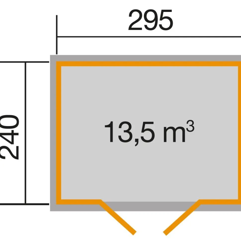 Weka Gartenhaus 219 Gr. 2, ca. B320/H218/T278 cm