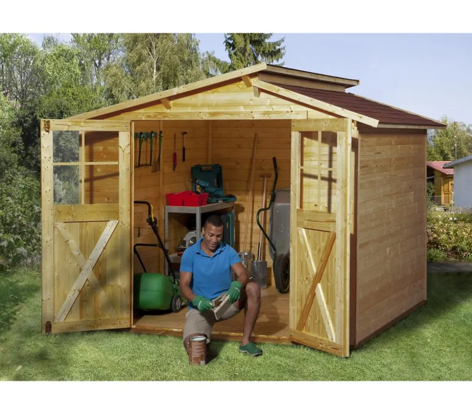 Weka Gartenhaus 323 Gr.2, ca. B290/H221/T217 cm