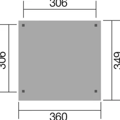 Weka Gartenlaube 657 Gr. 2, ca. B349/H230/T360 cm