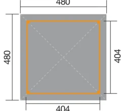 Weka Gartenoase 651 A Gr. 2, ca. B480/H314/T480 cm