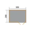 Weka Lagerhaus 607 Variante 4, ca. B408/H214/T318 cm