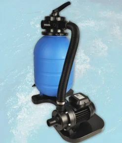 Weka Massivholzpool 595 Gr. 1, ca. B490/H201/T315 cm, Folie Blau