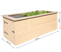 Weka Profi-Hochbeet 669 C, ca. B205/H81/T91,7 cm